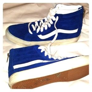 Blue suade Vans
